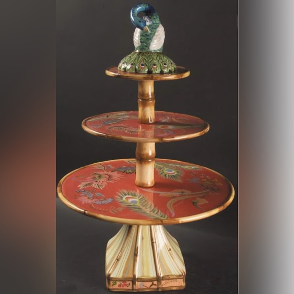 Tracy Porter Other - Tracy Porter artisan Road three tiered serving